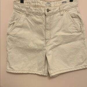 Beige Carpenter Shorts